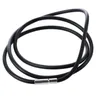 3 mm schwarze Gummikordel-Halskette mit Edelstahlverschluss, Damen-Herren-Choker-Zubehör, Collier, 255 Zoll, 1294437