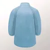 Blue Denim Top Summer Bubble Sleeve Button Lace-Up Y2K Kläder Fashion Casual Elegant Short Jacket For Street Ladies 240103