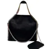 Stella mccartney hobo sac nouvelle rue tendance couleur blocage chaîne sac à provisions créateur de mode épaule sacs à main 240104