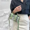 イブニングバッグ2022ファッションハンドバッグ女性の透明な落書きPVCショルダースクエアスリングバッグクールメッセンジャーレディバッグデザインラグジュアリーブランドQ240104