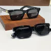 Chunky Square Sunglasses Black Silver Frame Black Smoke Lens See You in Tea Mens Designer Sunglasses Shades Sunnies Gafas de sol UV400 Eyewear with Box