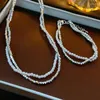 Anhänger Halsketten gebrochene Drehung Wickeln Halshalskette Südkorea Nische -Schlangekette weiblich