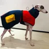 Odzież psa Zimowa ubrania plus ciepły szary pensa z bawełnianą bawełnianą płaszcz Średni i Duż