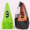 23cm Digital Sign Barrel Football Training Triangle Cone Ice Cream Number 09 240103