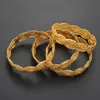 Anniyo 4 pièces Bracelet torsadé pour femmes Dubai bracelets éthiopiens bracelets bijoux africains arabe moyen-orient #216506 240103