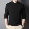 Men's T Shirts Autumn Winter Double Sided German Velvet T-shirt Men Clothing V-neck Solid Long Sleeve Korean Basic Casual Versatile Tops