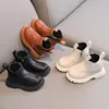 Automne hiver bébé enfants bottes courtes filles chaudes garçons chaussures en cuir enfants bottes mode peluche enfant en bas âge bottes de neige enfants 240103