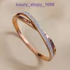 Högkvalitativ bil Tiress 18K Gold Holiday Present Armband smycken Korean Fashion Titanium Steel Feminin och mångsidig personlig förskott har originalbox WRT8