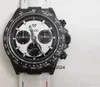 Часы Ralex с автоматическим механизмом, чистый завод, Montre, карбоновый узор, двустороннее сапфировое зеркало, кожаный ремешок для часов, дизайнер времени w8193699