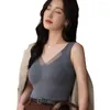 Women's Tanks No Steel Rings Vest Fall Winter Thermal Plush Heating Sleeveless V Neck Tank Top With Slim Fit Padded For Extra