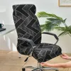 Elastische Computer Bureaustoel Hoes Bloemen Gedrukt Anti-vuil Roterende Stretch Gaming Bureaustoel Hoes voor Fauteuil 240104