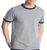 Männer T-Shirts 2024 Sommer männliche und weibliche Paare String Standard einfarbige Baumwolle kurzärmeliges atmungsaktives Rundhals-T-Shirt