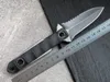 Nuovo A1230 Coltello dritto di sopravvivenza di alta qualità D2 Black Stone Wash Lama a doppio bordo Full Tang G10 Maniglia Coltelli tattici a lama fissa da campeggio esterna con Kydex