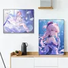 G-Genshin Impact Sangonomiya Kokomi Pôsteres de jogos e impressão em tela Imagens de arte de parede para sala de estar decoração de casa 240104