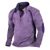 Męskie bluzę z kapturem Vintage High Scyk Half Zip Sport Sports Sweter z długim rękawem męskie ubrania