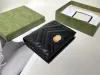محافظ مفتاح عالية الجودة محافظ Marmont Coin محافظ Ophidia Card Mostuters أزياء حقيبة جلدية جلدية محفظة Cowboy Wallet Carder Card Card Card Coin Pouch with Box