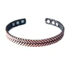 Braccialetti con ciondoli Coppia ridimensionabile filettato magnetico aperto braccialetto per le donneUomo classico braccialetto braccialetto gioielli di moda regalo 2024