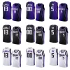 Personalizado Mens Mulheres Juventude Domantas Sabonis Nova Camisa de Basquete 5 Fox Keegan Murray Harrison Barnes Sacramento''Kings''Men Juventude Mulheres S-XXL Sports City Jersey