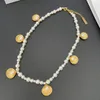 Necklaces European and American fashionable shell pearl necklace