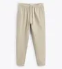 Men's Pants ZALE Linen Solid Color Drawstring Elastic Waist Casual Comfortable Ankle Banded Jogger Daily Streetwear