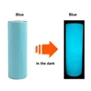 5pcs-100pcs Sublimation Blanks 20oz Tumbler Glow In The Dark Straight Cups Stainless Steel Water Bottle With Luminous Paint 240104