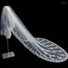 Bridal Veils Bride Wedding Main Veil Super Sensen Korean-style Long Big Tail Lace Light Luxury White