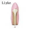 Liyke Sexy Peep Toe Party Nachtclub Stripper Pole Dance High Heels Wedding Prom Shoes Stileetto Women Platform Pumpsサイズ34-45 240103