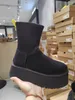 Trendige Damenschuhe mit dicken Sohlen, Mini-Schneestiefel, warme Plüschstiefel aus Schaffell, weiche und bequeme wasserdichte Stiefel, schönes Geschenk