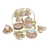 Cups Saucers Ceramic And Set European Style Coffee Cup Porcelain Tea For Party Home Living Room Cafe