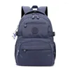 Школьные сумки A4, нейлоновый рюкзак большой емкости для мужчин и женщин, рюкзак для ноутбука, легкий водонепроницаемый школьный рюкзак, дорожная сумка, зеленый, синий, красный, розовый, черный M2303