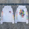 Designer blixtlås hoodies jackor vinter tröjor hjärtan hoodie ch långa ärmar jacka lös bomullsrock huvtröja män kvinna hip hop streetwear kläder