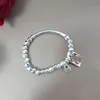 Braccialetti Targhetta galvanica originale europea e americana di alta qualità Bracciale semplice Regalo di gioielli alla moda uno de 50