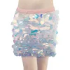 Abiti casual Mini abito glitter Body Dance Bottom Gonna di jeans Gonne di pelle per donna Spray con leggings