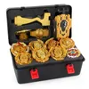 12st Beyblade Burst Gyro Toy Storage Tool Kit Limited Gold Version Sändare Modifieringsdelar 240104