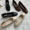 Bahar Yuvarlak Toe Women Loafer Ayakkabı Moda Sığ Bayanlar Zarif Daireler Ayakkabı Sokak Tarzı Kadın Kaymaları Ayakkabılar