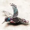 Grands pendentifs colibri colorés, bijoux fins d'automne, accessoire en argent Sterling 925, cadeau bohème pour femmes, 240103