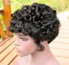 Short Curly Bob Wig Natural Human Hair Brazilian Remy Pixie Cut Wigs For Black Women Charming Curly Machine Made Wig Non Lace With6134902