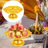 Corriere set di piatti di frutta tempio che offrono ciotola piatto da dessert per feste di Natale vassoio decorativo