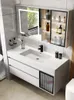 Badezimmer-Waschbeckenarmaturen, integrierte Schrankkombination, Waschbecken, plattformübergreifend, modernes Spiegelset