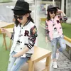 Giacche Ragazze adolescenti Giacche da baseball Primavera Autunno 2017 Nuovi bambini Felpa Ragazze Abbigliamento sportivo Cappotto vestiti per ragazza vaiana