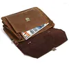 Pastas vintage crazy horse couro homens maleta grande saco de negócios genuíno 15 "laptop tote ombro portfólio marrom