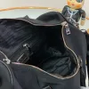 Bolso de lona de nailon negro a la moda, bolsos de equipaje de 42 cm, bolso deportivo de viaje para hombre y mujer, bolso de lona impermeable de gran capacidad, correa ajustable