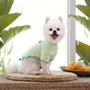 Abbigliamento per cani Vestiti per animali domestici T-shirt per gatti Camicia per arricciare il fondo Forniture in stile frutta a due zampe per cuccioli di cane