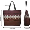 Boodschappentassen American Football Veters Dames Schoudertas met grote capaciteit Top Carry Retro Hobo-stijl