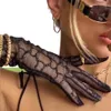 Chic Letter Brodery Lace Gloves Sunscreen Drive Mantens Women Long Mesh Glove With Present Box9367731