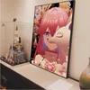 Genshin Impact Yae Miko Anime Poster Kraft Paper Retro Poster Wall Art Pittura Ricerca Retro Pittura decorativa 240104