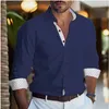 Herrklänningskjortor lyxskjorta långärmad avslappnad smal muskelknapp plus storlek s-6xl ultra tunn mjuk tyg