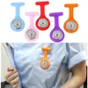 25 teile/los Krankenschwester Uhren Mode Silikon Taschenuhr Brosche Tunika Fob Arzt Reloj De Bolsill Saat Großhandel 240103