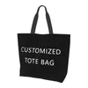 Borse di tela personalizzate Borsa a tracolla shopper Borse grandi da donna firmate Shopping Tote Donna casual Generi alimentari Tessuto personalizzabile 240103