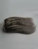 7a Micro Loop Brasilianska förlängningar 100gpack 10quot24quot Silver Grey Remy Loop Micro Ring Hair Silkeslen Straight 100 Human Hai6199446